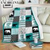 Elephant Shape Pattern Fleece Throw Blanket – Soft And Cozy Blanket – Best Weighted Blanket For Adults