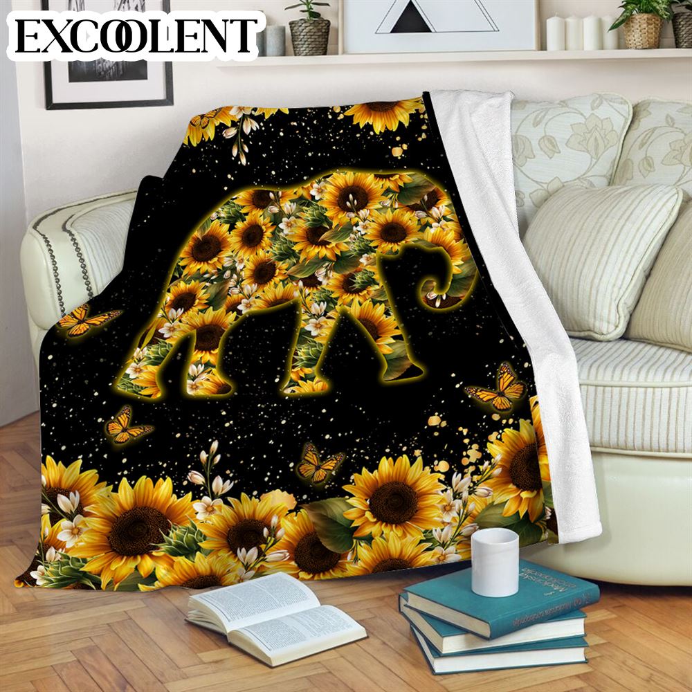  Sunflower Blanket - Soft, Cozy, Warm Sherpa Fleece