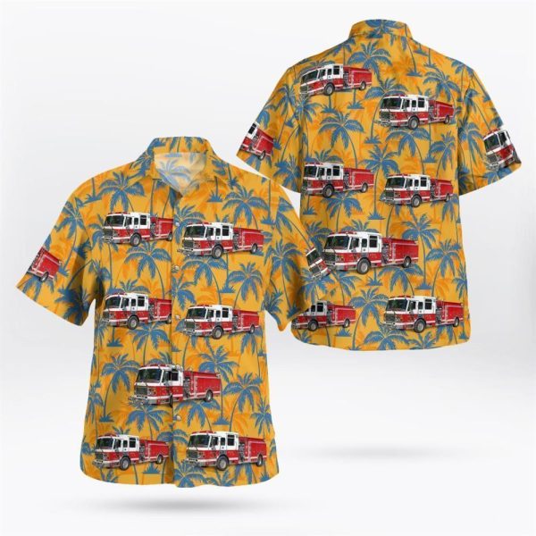 Enfield, New Hampshire, Enfield NH Fire Department Hawaiian Shirt – Gifts For Firefighters In Enfield, NH