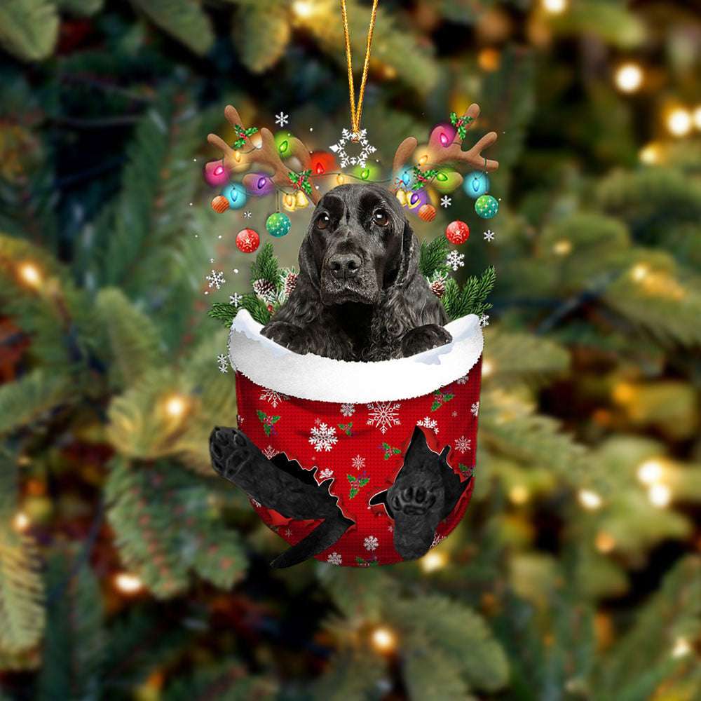 English Cocker Spaniel In Snow Pocket Christmas Ornament – Gifts For Pet Lovers – Flat Acrylic Dog Ornament English Cocker Spaniel In Snow Pocket Christmas Ornament – Gifts For Pet Lovers – Flat Acrylic Dog Ornament