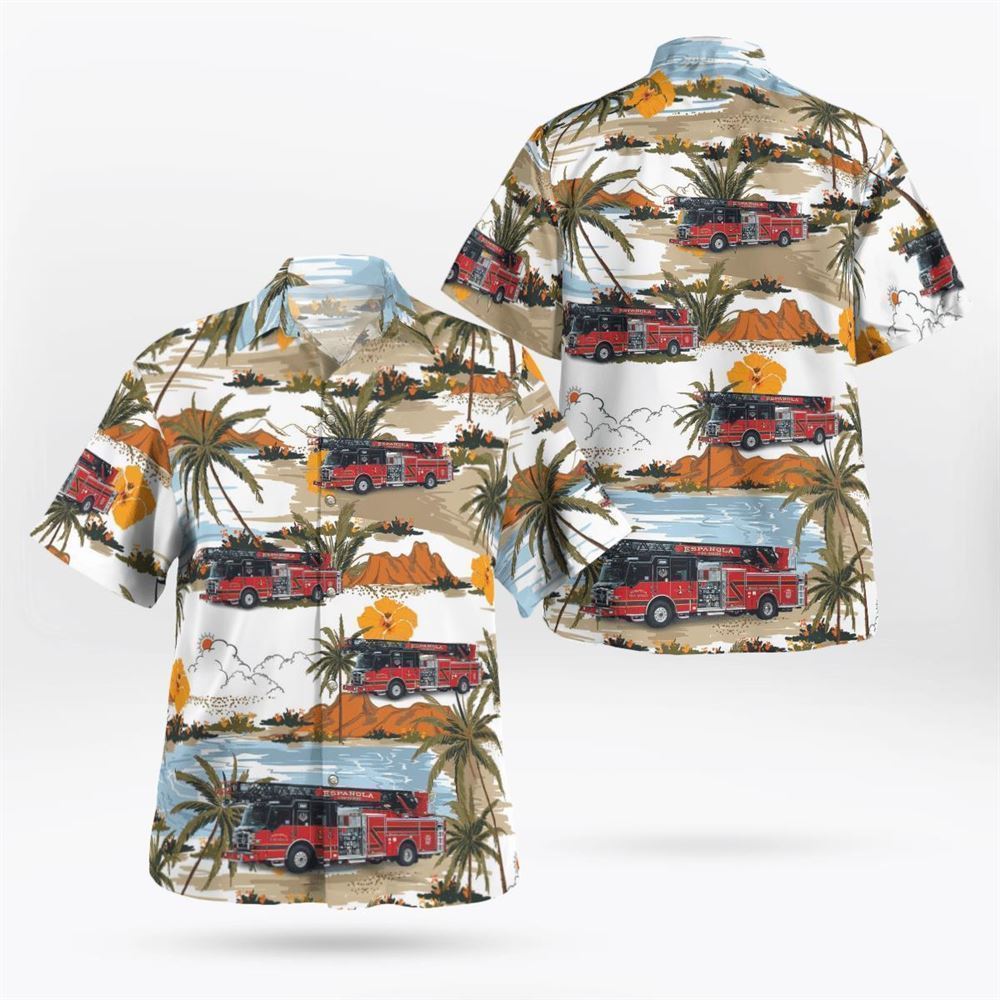 Espanola, New Mexico, Espanola Fire Department Hawaiian Shirt – Gifts For Firefighters In Espanola, NM Espanola, New Mexico, Espanola Fire Department Hawaiian Shirt – Gifts For Firefighters In Espanola, NM