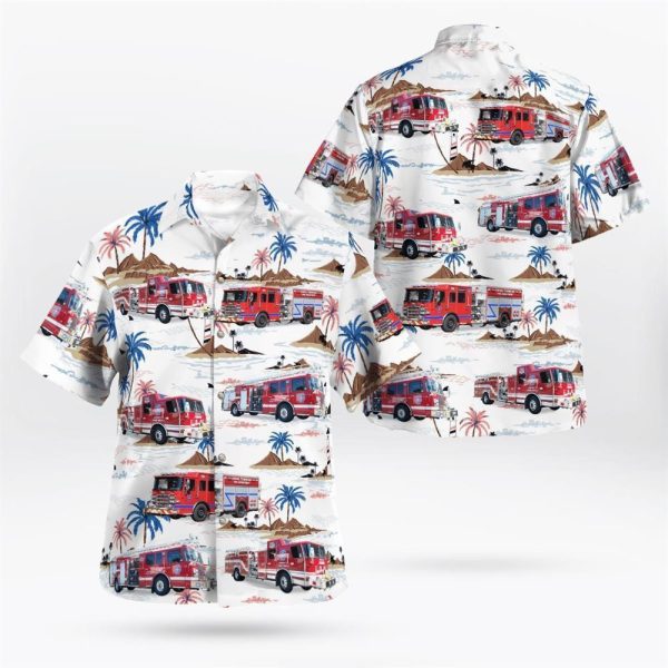Ewing Twp. Fire Dept. – Station 30, Ewing, NJ Hawaiian Shirt – Gifts For Firefighters In Ewing Twp, NJ