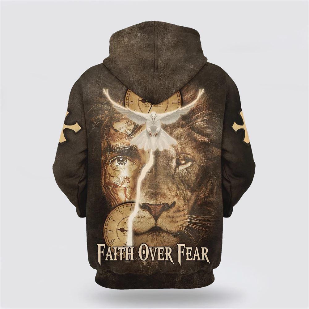 Failth Over Fear Lion Jesus All Over Print 3D Hoodie – Gifts For Christians Failth Over Fear Lion Jesus All Over Print 3D Hoodie – Gifts For Christians