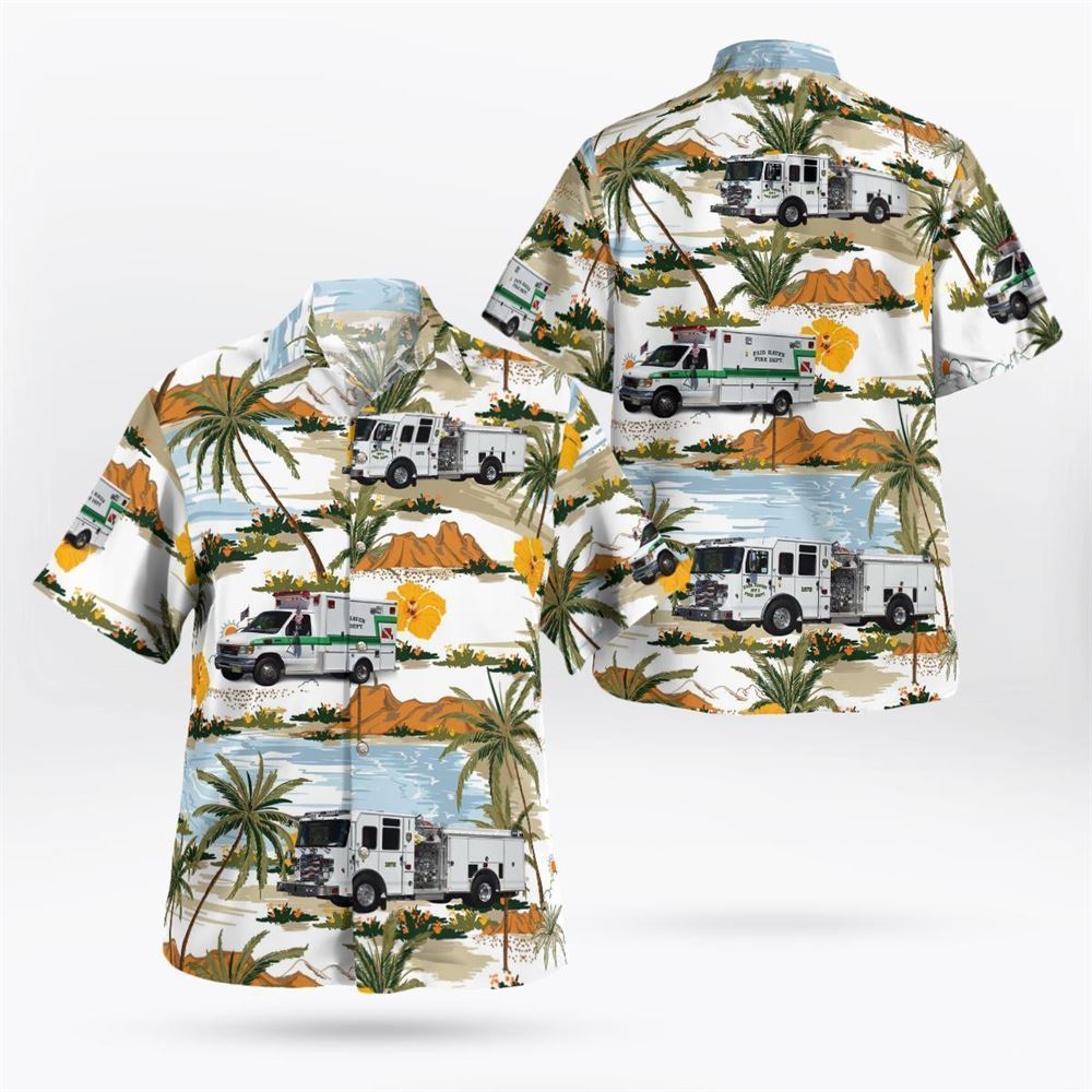Fair Haven Fire Dept. Station 13-1, New Jersey Hawaiian Shirt – Gifts For Firefighters In Fair Haven, NJ