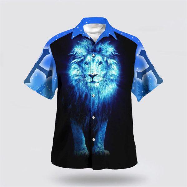 Faith Is Seeing Light Lion Hawaiian Shirt – Gifts For Christians