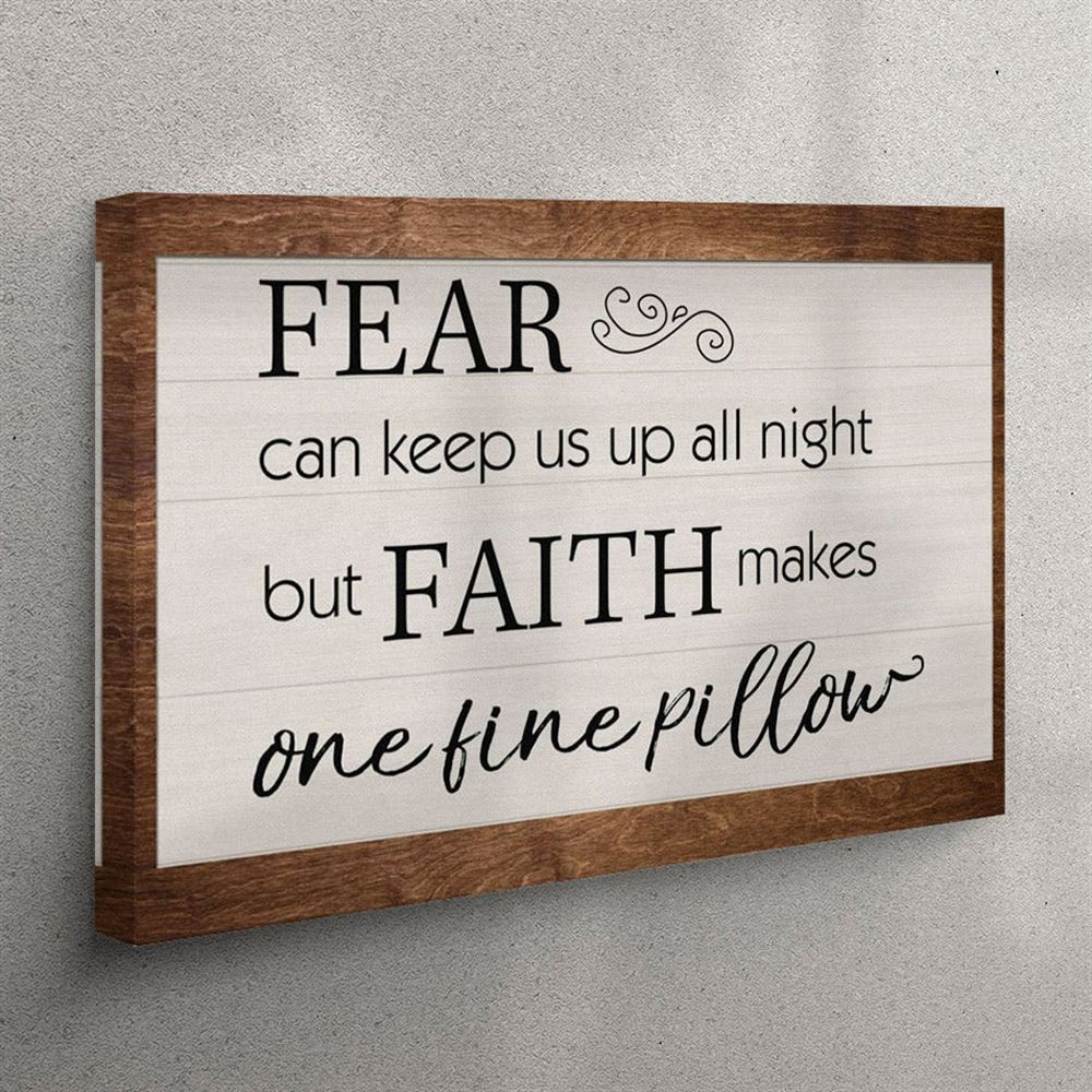 Faith Makes One Fine Pillow Canvas Print – Christian Wall Art – Christian Wall Art Canvas