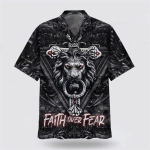 Faith Over Fear Gothic Lion Black Hawaiian Shirts 1 xn2gb5.jpg