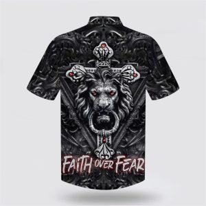 Faith Over Fear Gothic Lion Black Hawaiian Shirts 2 xglsg6.jpg