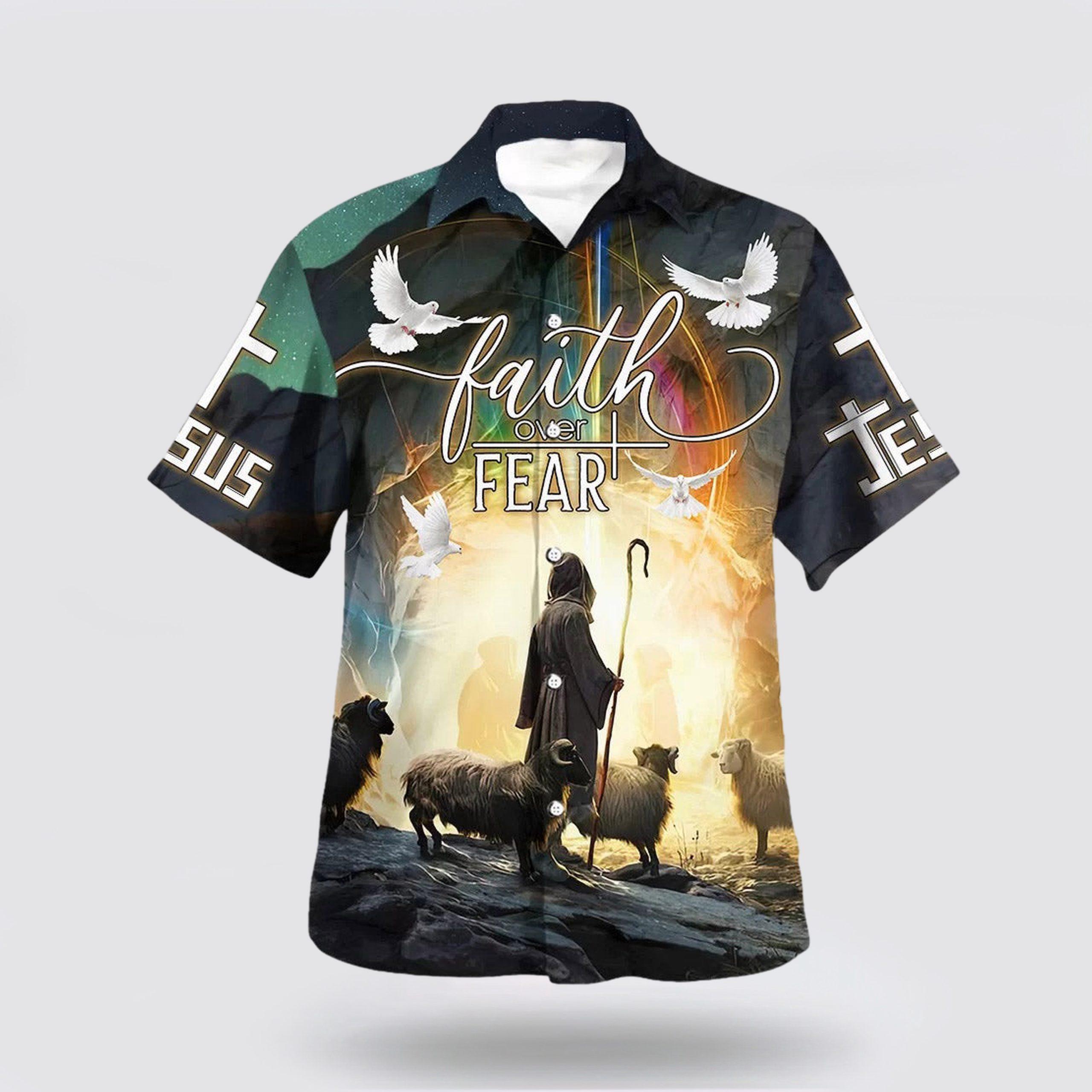 Faith Over Fear Hawaiian Shirt Jesus And The Sheep Hawaiian Shirts – Gifts For People Who Love Jesus Faith Over Fear Hawaiian Shirt Jesus And The Sheep Hawaiian Shirts – Gifts For People Who Love Jesus
