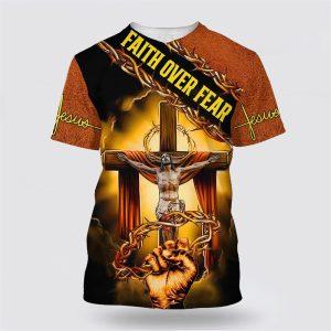 Faith Over Fear Jesus Crucifixion Crown Of…