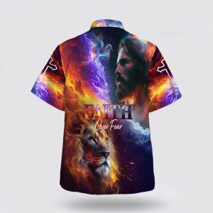 Faith Over Fear Jesus Lion Of Judah Hawaiian Shirts Gifts For People Who Love Jesus 2 iq9fba.jpg