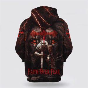 Faith Over Fear Knight Of The Lion All Over Print 3D Hoodie Gifts For Christians 2 ajaemq.jpg