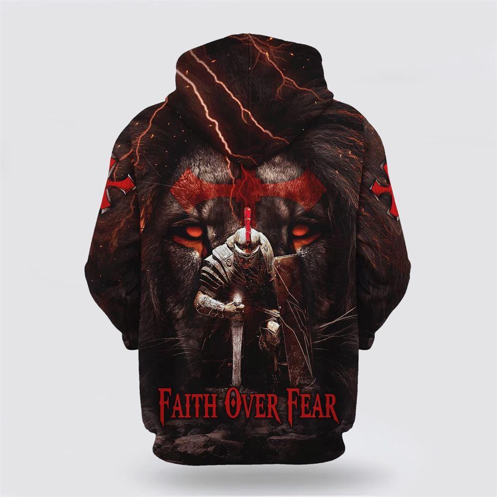 Faith Over Fear Knight Of The Lion All Over Print 3D Hoodie – Gifts For Christians Faith Over Fear Knight Of The Lion All Over Print 3D Hoodie – Gifts For Christians