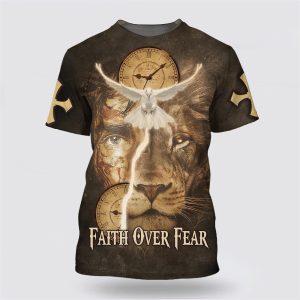 Faith Over Fear Lion Dove All Over…