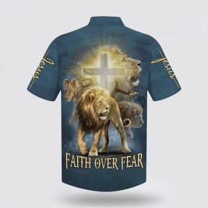 Faith Over Fear Lion Hawaiian Shirts Gifts For People Who Love Jesus 2 jrknyq.jpg
