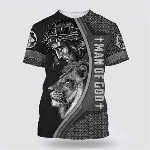 Faith Over Fear Shirts Jesus Crown Of Thorns And Lion All Over Print 3D T Shirt Gifts For Jesus Lovers 1 ch0hdb.jpg