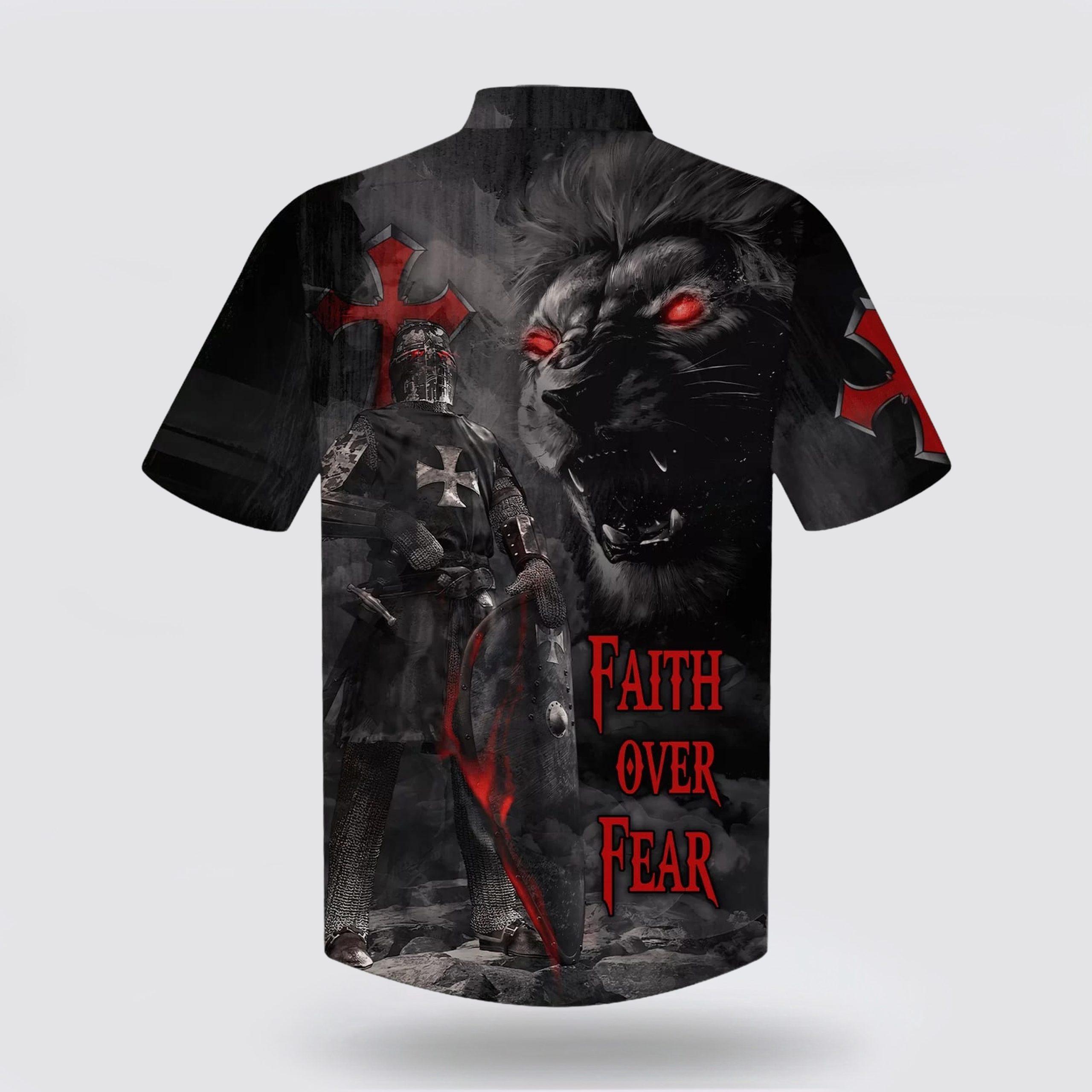 Faith Over Fear Warrior Of Christ Lion Cross Hawaiian Shirts – Gifts For People Who Love Jesus Faith Over Fear Warrior Of Christ Lion Cross Hawaiian Shirts – Gifts For People Who Love Jesus