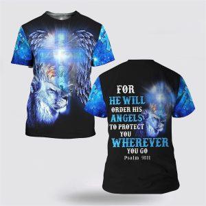 For He Will Order His Angels Lion…