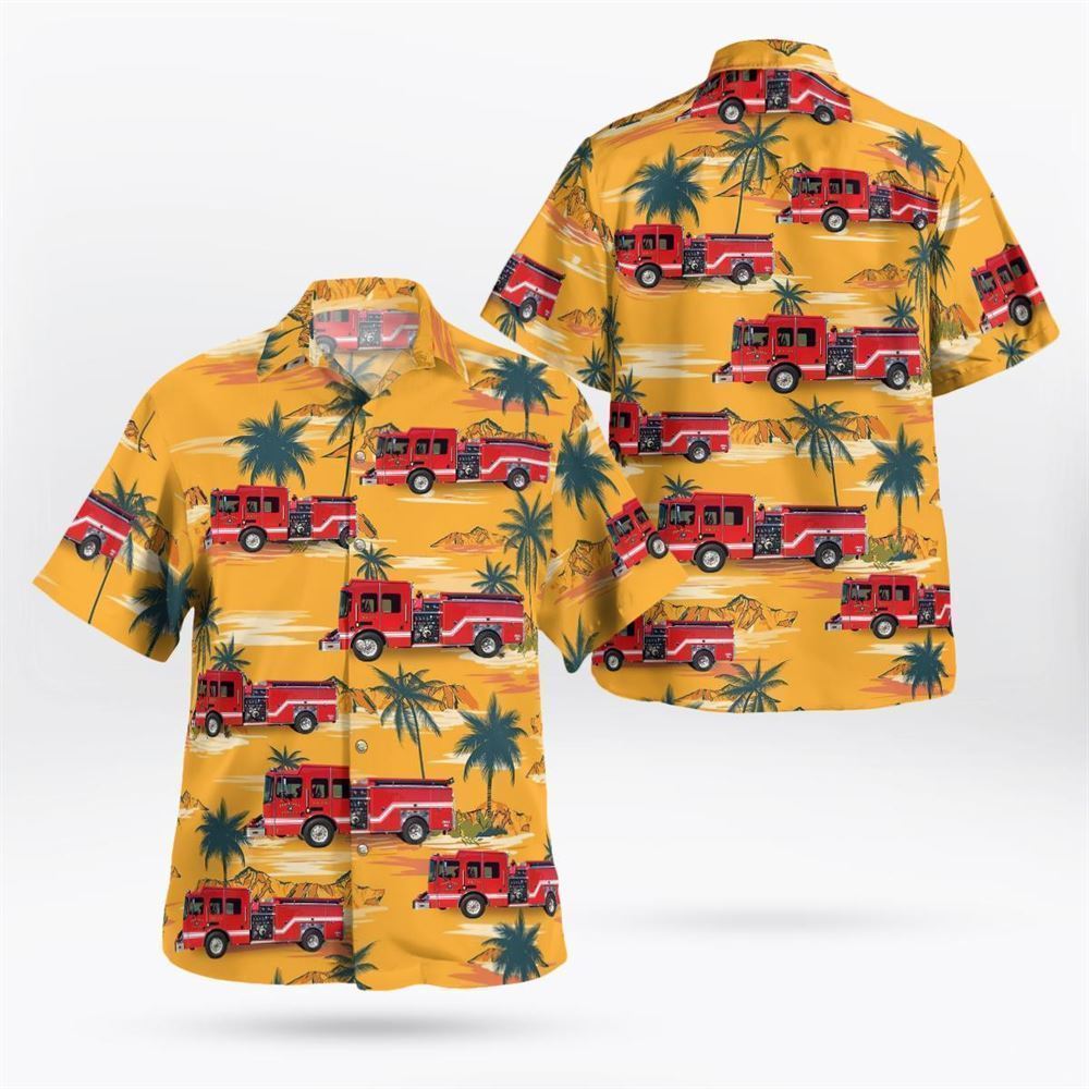 Fort Ann, New York, Fort Ann Volunteer Fire Co Hawaiian Shirt – Gifts For Firefighters In Fort Ann, NY
