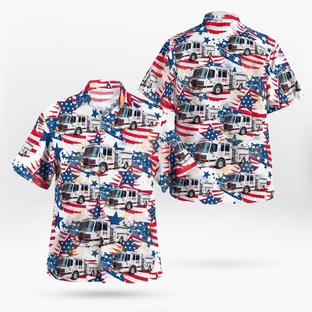 Freeport Fire Department, Freeport, NY 4th Of July Hawaiian Shirt – Gifts For Firefighters In Freeport, NY
