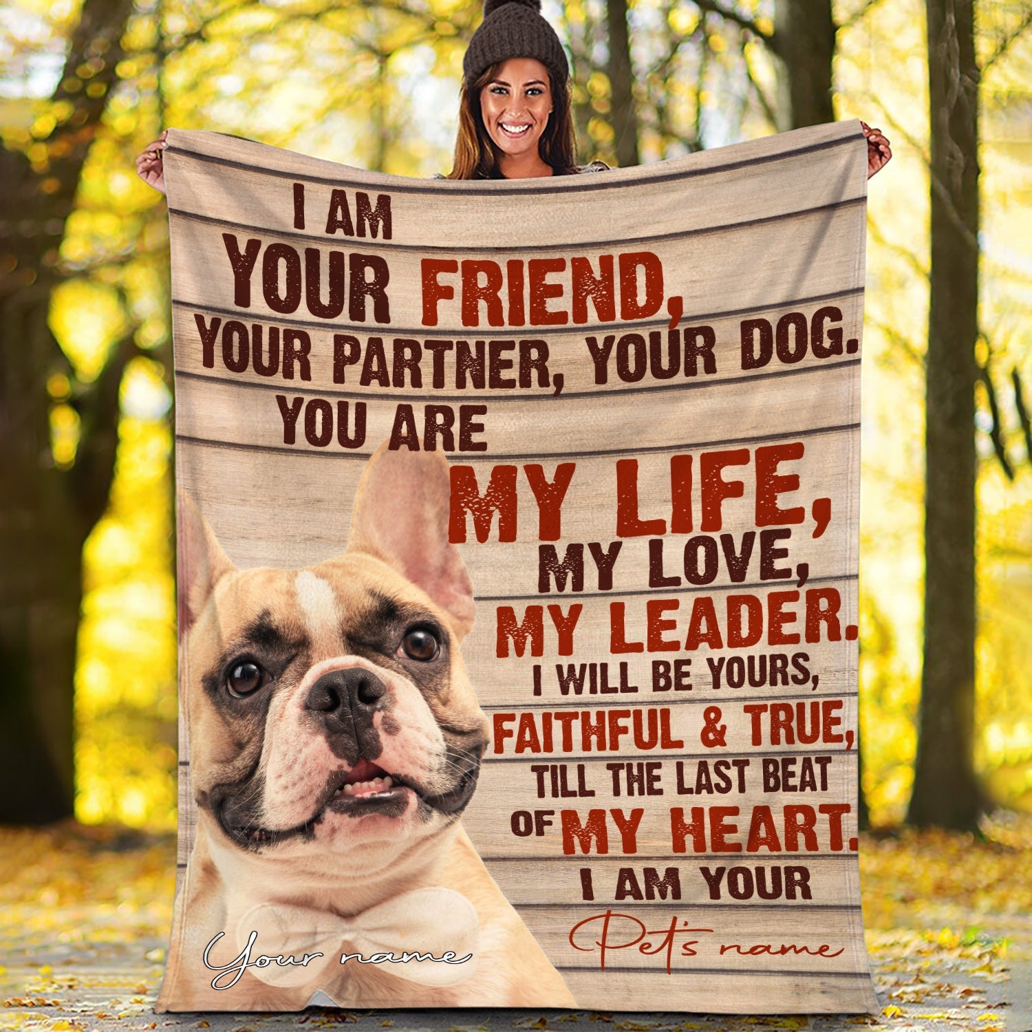 French Bulldog – Your Friend Your Partner Blanket – Gift For Dog Loverrs – Memorial Sherpa Blanket, Fleece Blanket French Bulldog – Your Friend Your Partner Blanket – Gift For Dog Loverrs – Memorial Sherpa Blanket, Fleece Blanket