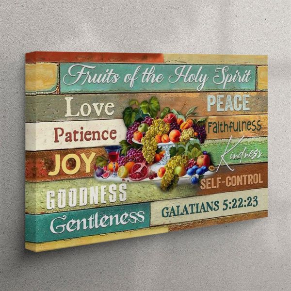 Fruits Of The Holy Spirit Canvas Wall Art – Christian Wall Art – Christian Wall Art Canvas