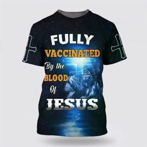 Fully Vaccinates By The Blood Of Jesus Lion Cross – Gifts For Christians