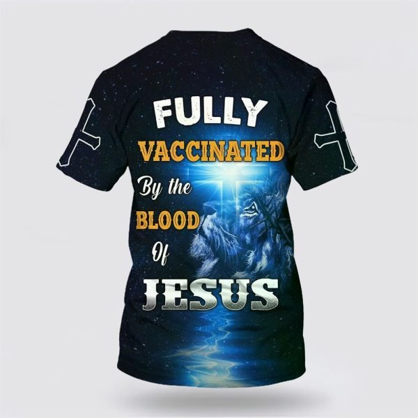 Fully Vaccinates By The Blood Of Jesus Lion Cross – Gifts For Christians
