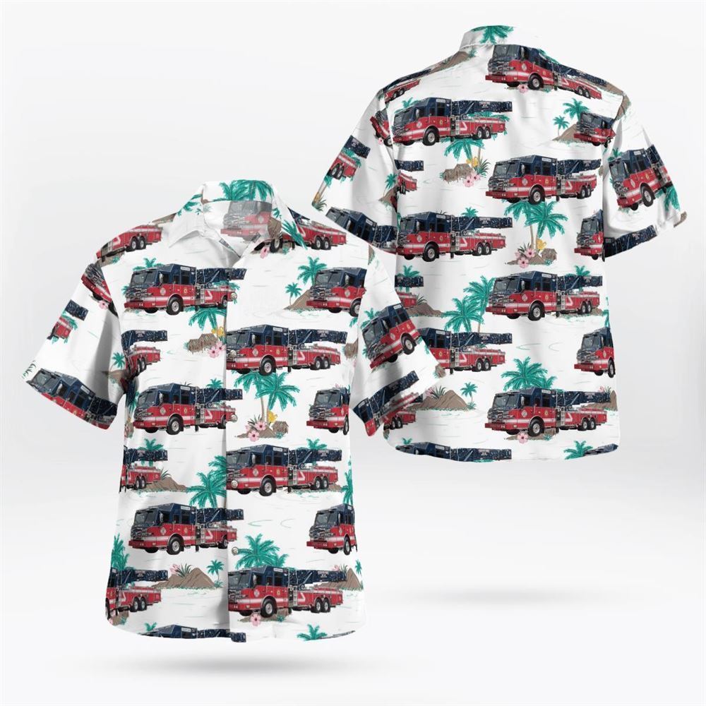 Garden City Park Fire Department, NY Hawaiian Shirt – Gifts For Firefighters In Garden City Park, NY