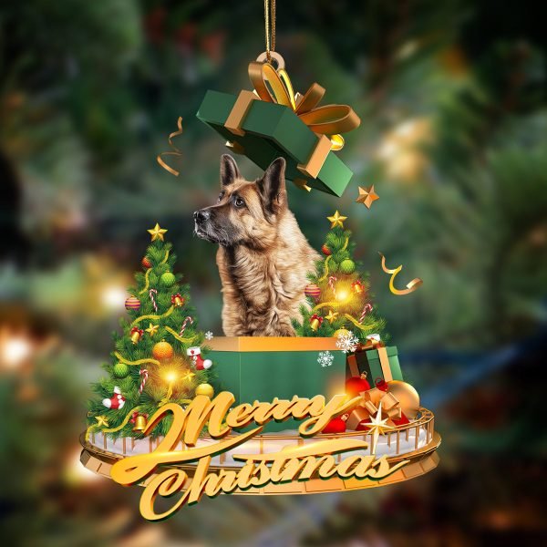 German Shepherd-Christmas Gifts&Dogs Hanging Christmas Plastic Hanging Ornament