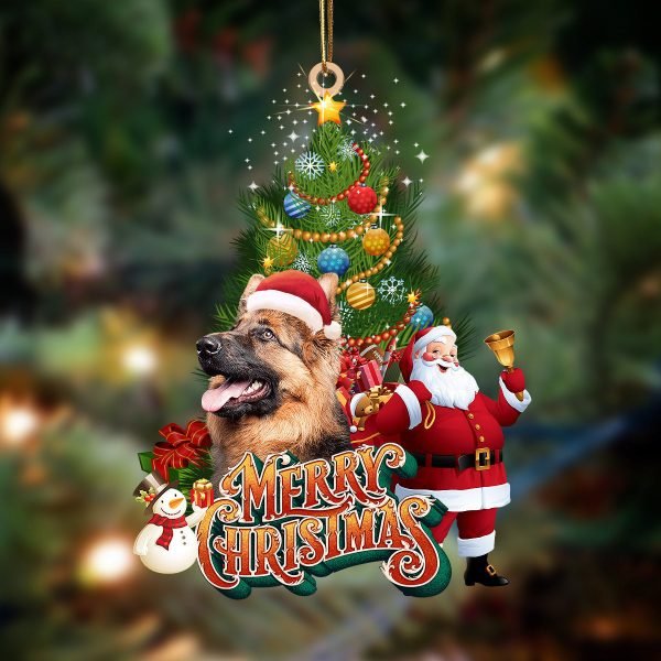 German Shepherd Christmas Tree&Dog Hanging Christmas Plastic Hanging Ornament – Ornaments Hanging Gift