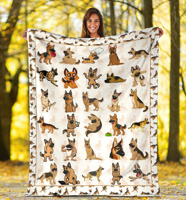 German Shepherd Fleece Throw Blanket – Pendleton Sherpa Fleece Blanket – Gifts For Dog Lover