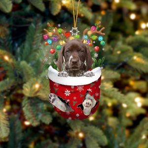 German Shorthaired Pointer In Snow Pocket Christmas…