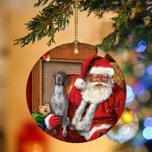 German Shorthaired Pointer With Santa Christmas Christmas…