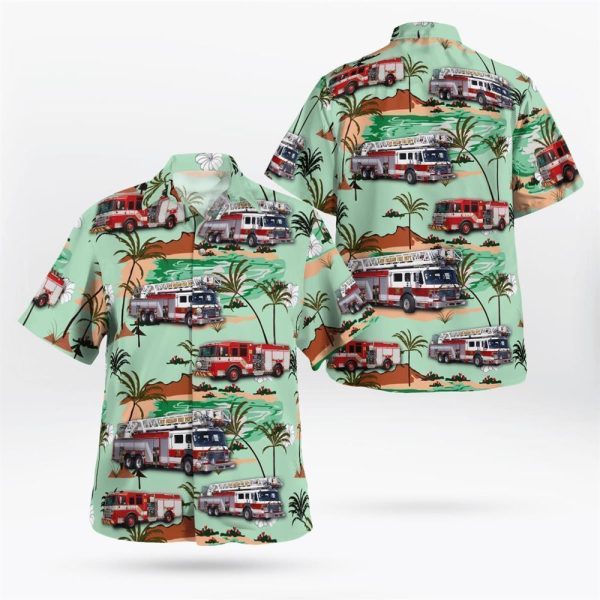 Gilbertsville Pennsylvania New Hanover Fire & Rescue Hawaiian Shirt – Gifts For Firefighters In Pennsylvania