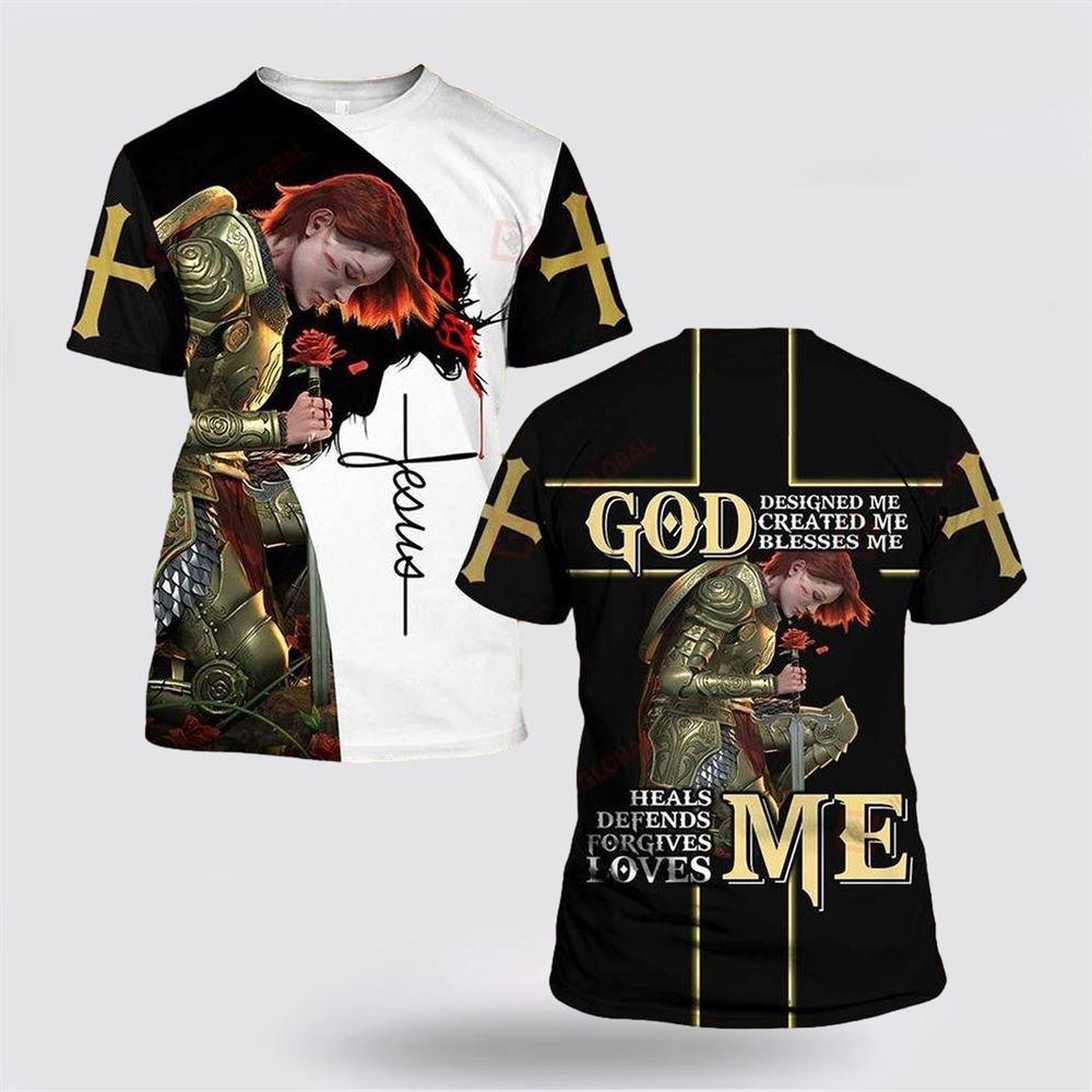 God Designed Me, Create Me, Blesses Me Jesus All Over Print 3D T Shirt – Gifts For Jesus Lovers God Designed Me, Create Me, Blesses Me Jesus All Over Print 3D T Shirt – Gifts For Jesus Lovers
