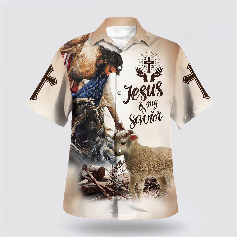 God Lamb Crown Of Thorn Jesus Is My Savior Hawaiian Shirts – Gifts For Christians God Lamb Crown Of Thorn Jesus Is My Savior Hawaiian Shirts – Gifts For Christians