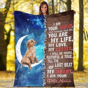 Golden Retriever Is Your Friend  Fleece Throw Blanket - Pendleton Sherpa Fleece Blanket - Gifts For Dog Lover