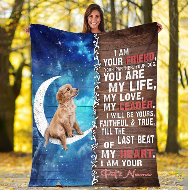 Golden Retriever Is Your Friend  Fleece Throw Blanket – Pendleton Sherpa Fleece Blanket – Gifts For Dog Lover