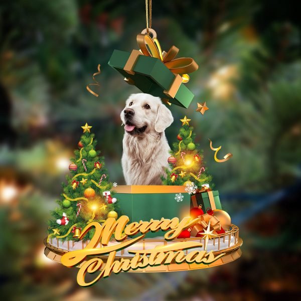 Golden Retriever Mars-Christmas Gifts&Dogs Hanging Christmas Plastic Hanging Ornament