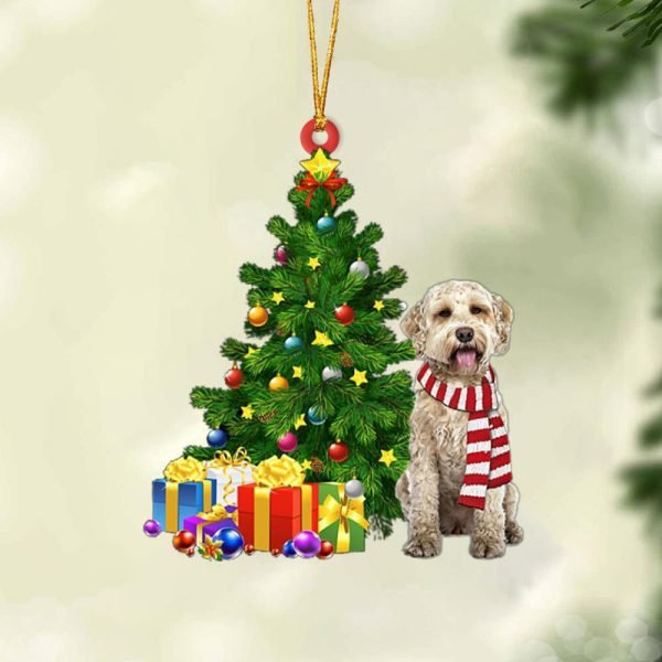 Goldendoodle-Christmas Star Hanging Christmas Plastic Hanging Ornament – Christmas Decor