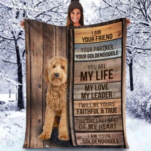 Goldendoodle - I Am Your Friend Blanket - Gift For Dog Loverrs - Memorial Sherpa Blanket, Fleece Blanket