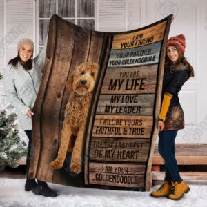 Goldendoodle - I Am Your Friend Blanket - Gift For Dog Loverrs - Memorial Sherpa Blanket, Fleece Blanket