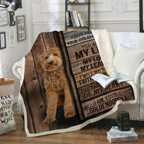 Goldendoodle – I Am Your Friend Blanket – Gift For Dog Loverrs – Memorial Sherpa Blanket, Fleece Blanket