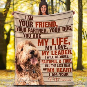 Goldendoodle Fleece Throw Blanket - Pendleton Sherpa Fleece Blanket - Gifts For Dog Lover