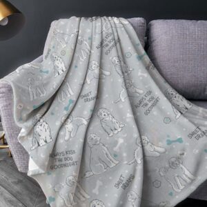 Goldendoodle Sleepy Fleece Throw Blanket - Pendleton Sherpa Fleece Blanket - Gifts For Dog Lover