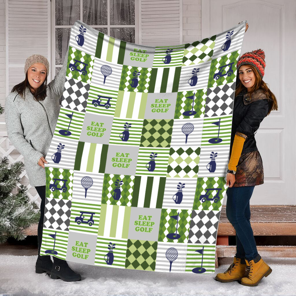 Golf Eat Sleep Patterns Fleece Throw Blanket – Throw Blankets For Couch – Soft And Cozy Blanket Golf Eat Sleep Patterns Fleece Throw Blanket – Throw Blankets For Couch – Soft And Cozy Blanket