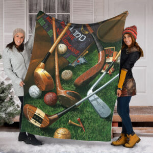 Golf Vintage Fleece Throw Blanket – Throw Blankets For Couch – Soft And Cozy Blanket