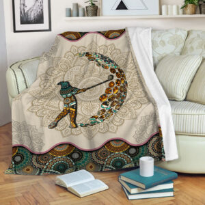 Golf Vintage Mandala Fleece Throw Blanket –…