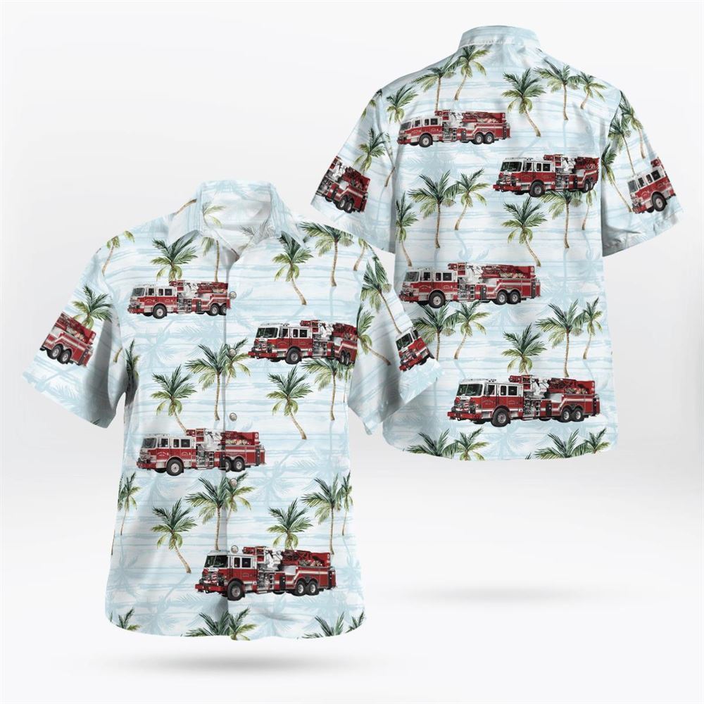 Gordons Corner Fire Company, Manalapan, New Jersey Hawaiian Shirt – Gifts For Firefighters In Manalapan, NJ